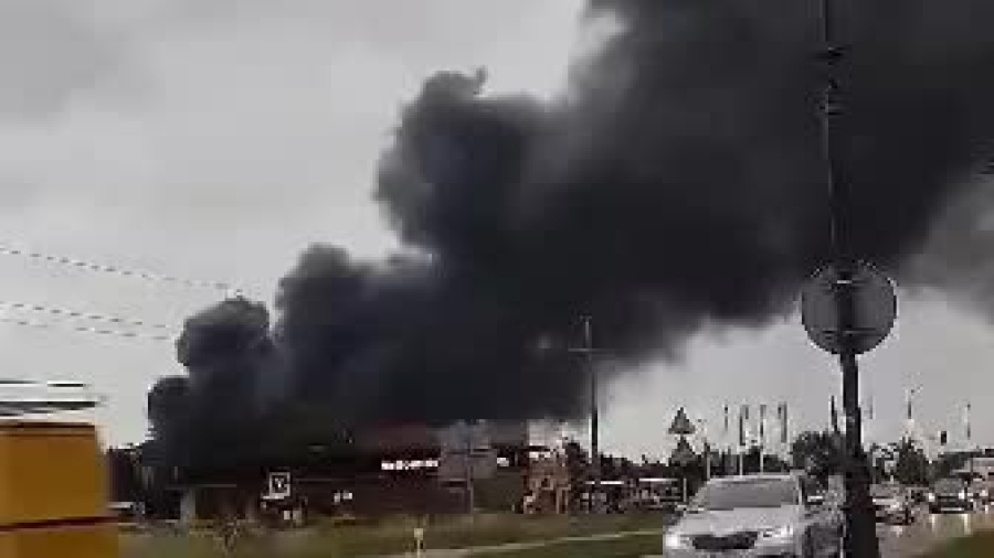 Gigantyczny pożar w Mirkowie